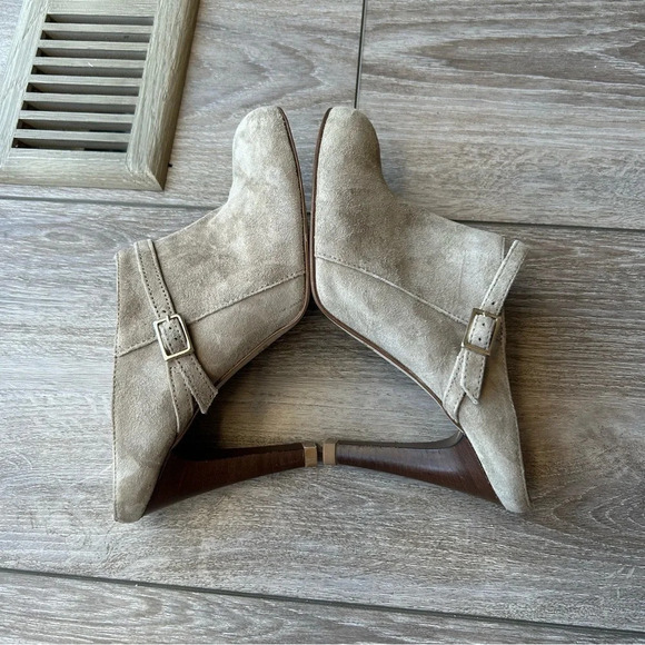 Massimo Baldi Taupe Suede Leather Mules Made in Italy - Picture 10 of 13